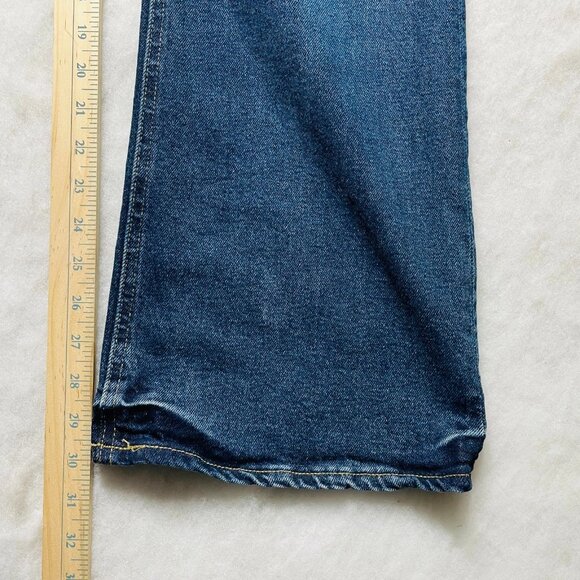 Old Navy Womens Blue High Rise Secret Smooth Pockets Flared Denim Jeans Size 14 - Picture 9 of 10
